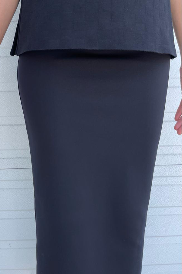 Navy blue neoprene skirt hotsell