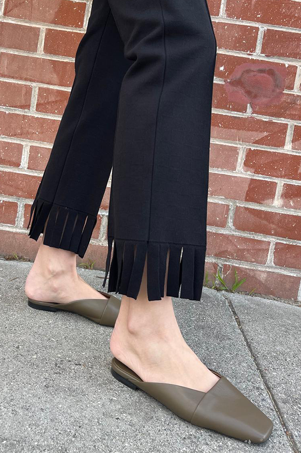 Fringed Louis Pant In Black