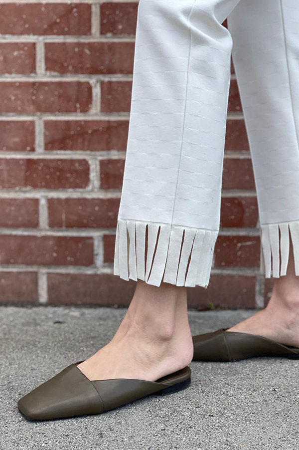 Fringed Louis Pant In Ecru