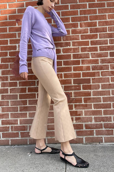 Kick Stretch-Cotton Pants in Natural - XS