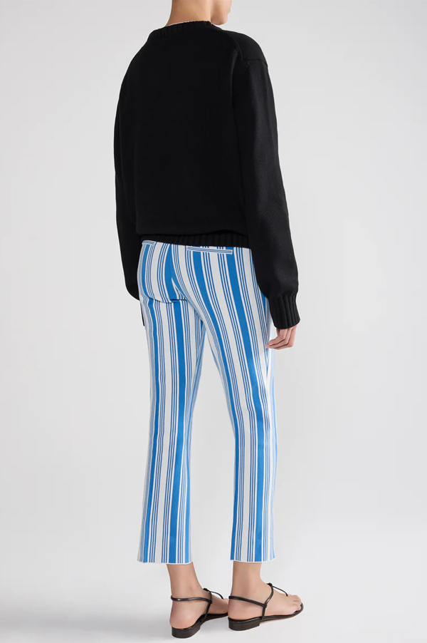 Vertical Stripe Louis Pants In Blue Combo