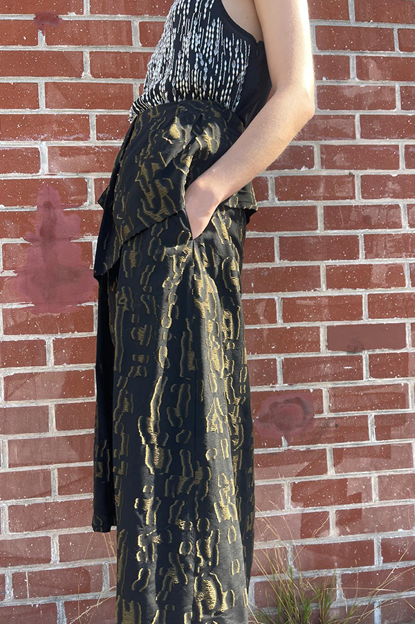 Sukuti Skirt in Black Gold