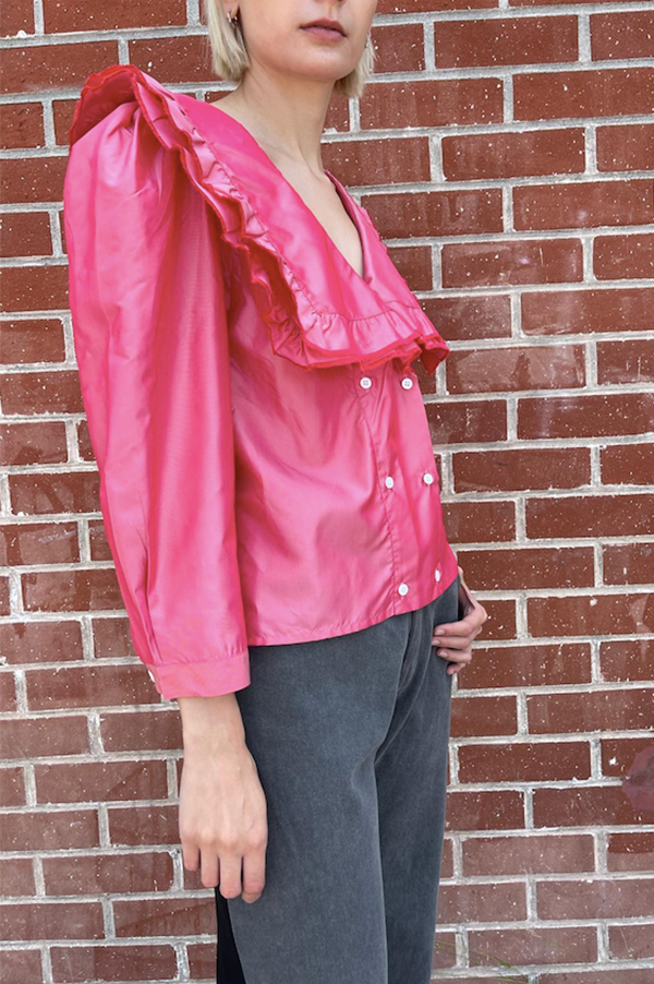 Chelsea Mak Vienna silk blouse in rose