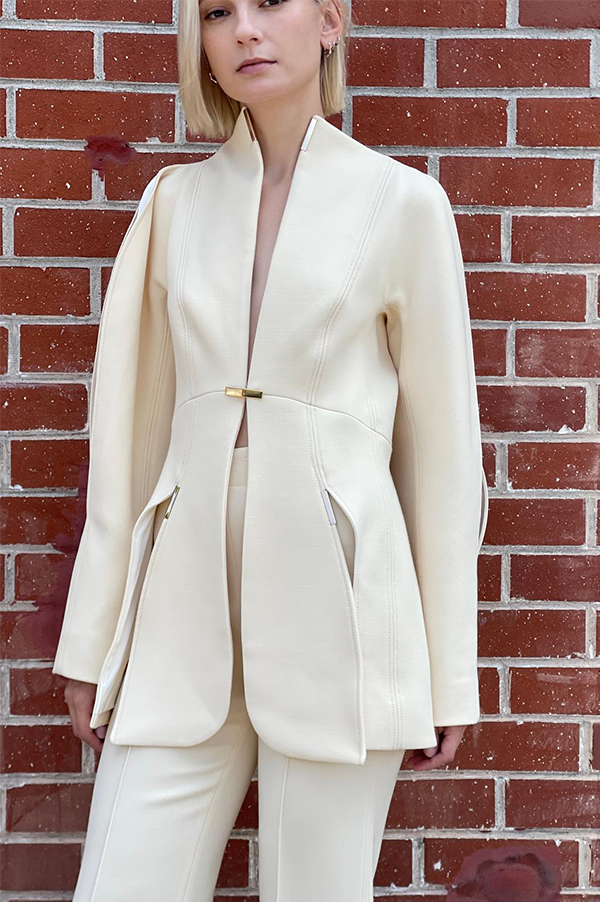 Wide Sleeve Jacket in Cream