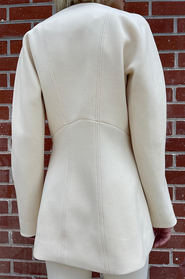 Wide Sleeve Jacket in Cream