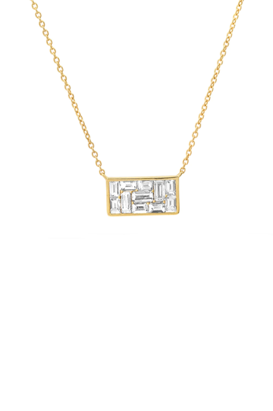 Diamond Rectangle Illusion Necklace – Des Kohan